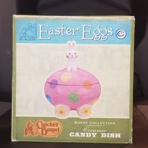 Cracker Barrel Easter Eggs Bunny Collection Jar!